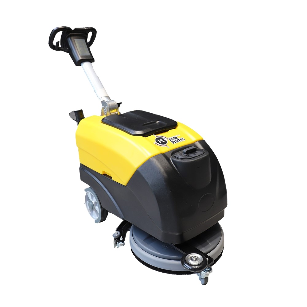 Walk Behind Cleaning Machine Electric Battery Single Brush Floor Scrubber